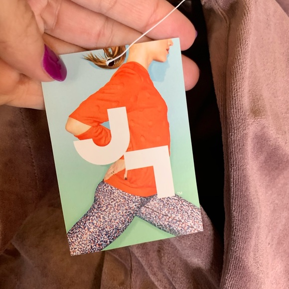 Joy Lab Pink Rose Velvet Mock Neck Long Sleeve Top - Picture 6 of 6